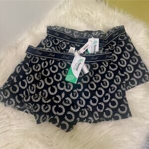 PINK Victoria's Secret Bundle of 2 Tencel Boxy Pajama Shorts Crest Logo Sleep XS